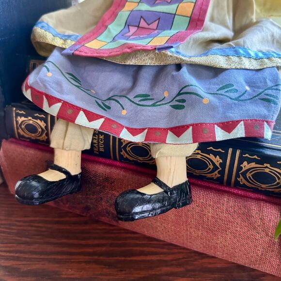 Vintage House of Lloyd Folk Art Christmas Angel Shelf Sitter - Picture 6 of 9